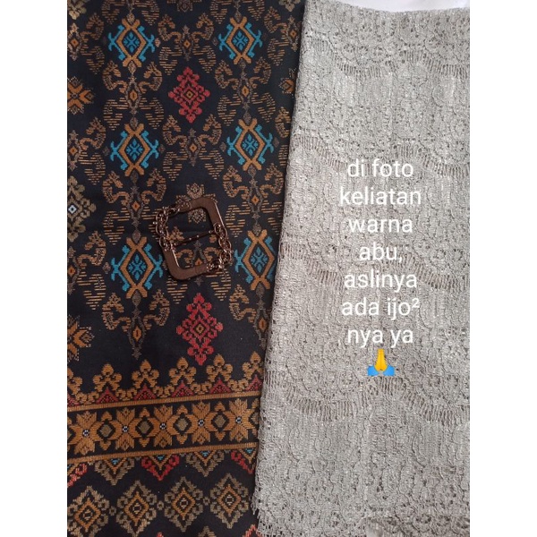 COD SETELAN KEBAYA CAPE BROKAT mewah kebaya Bridesmaid seragaman pager ayu kebaya wisuda Kebaya jumbo-SET CAPE IJO SAGETUA