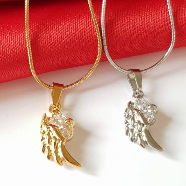 Fashion Kalung Import Angel gold &amp; silver Titanium Jewerly