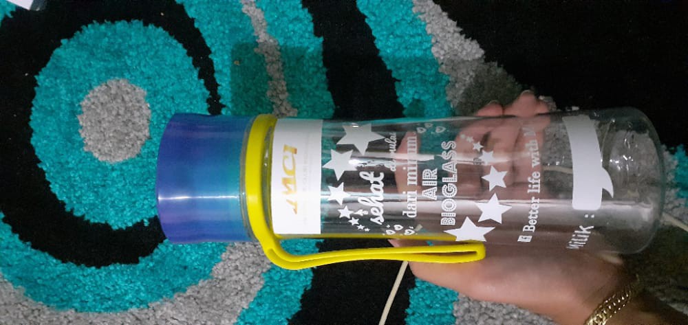 6pcs Botol Minum Biomini 600ml Bioglass Mini Infuser Tumbler Jne