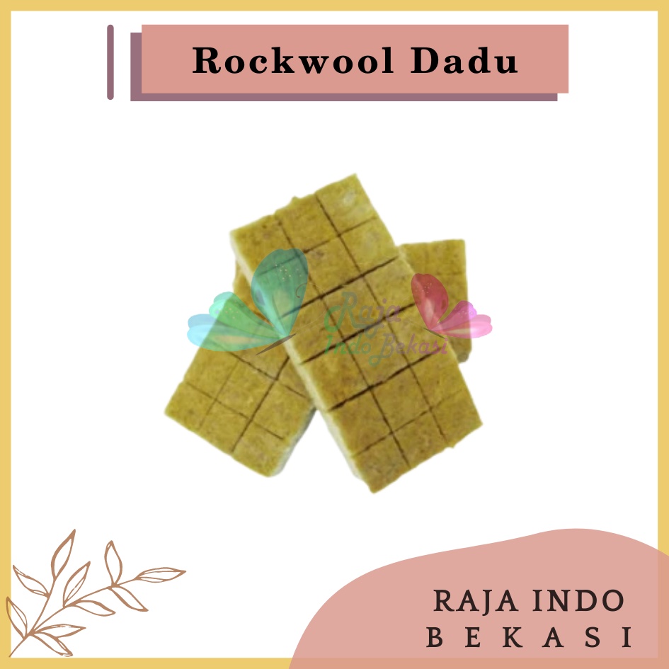 Rockwool Media Tanam Hidroponik Siap Pakai Ori Rockwool Hidroponik Cultilene Peredam