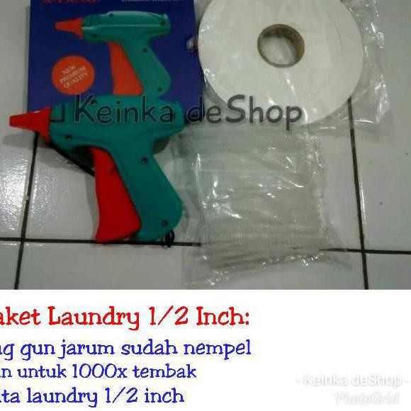 

Ready Stock JWW9M Paket laundry binatu Alat tembak tag gun isinya arrow pin Pita label penanda cucia