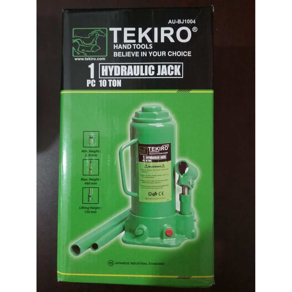 Tekiro Dongkrak Botol 10 Ton / Hydraulic Bottle Jack
