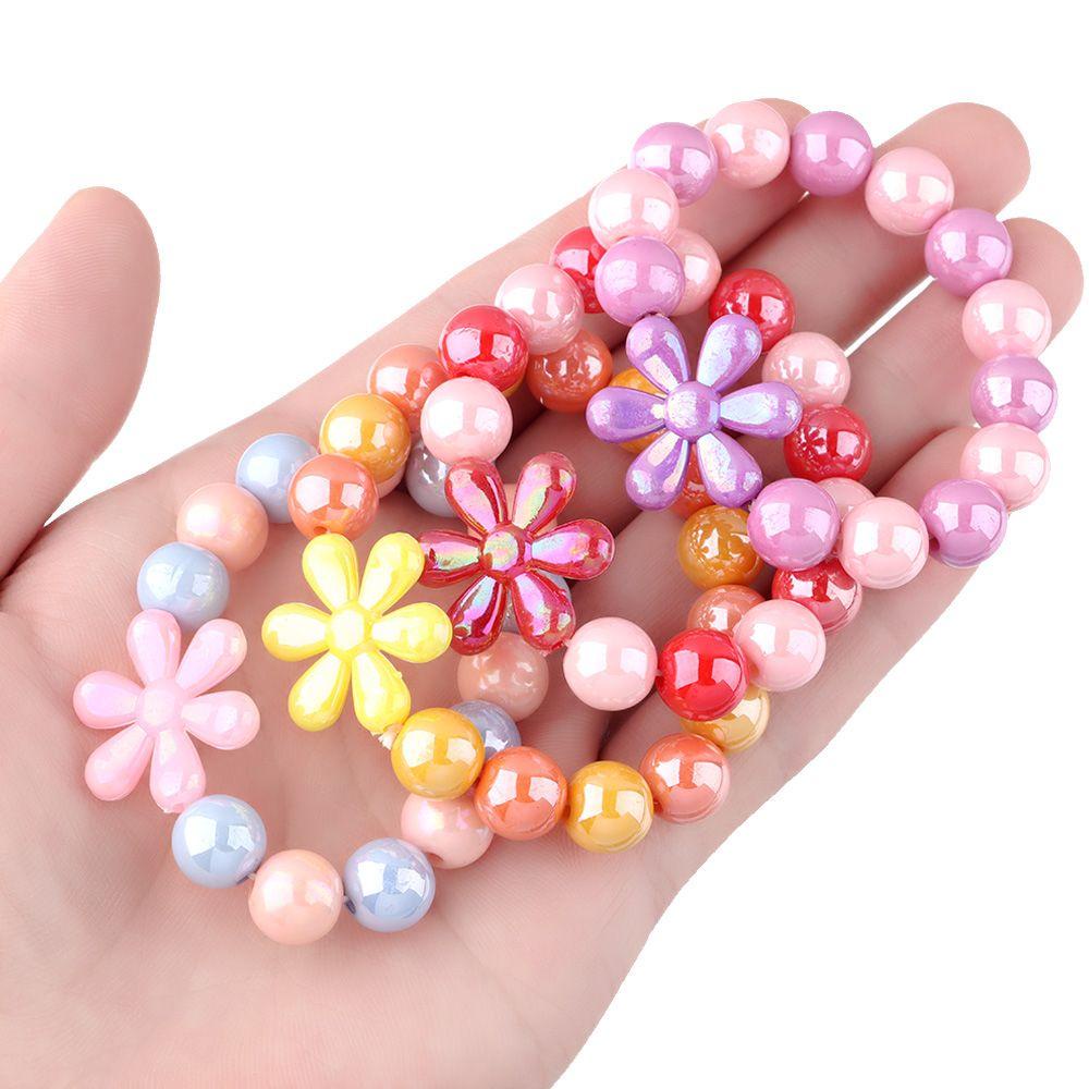 Lily Beaded Bracelet Bunga Gadis Warna-Warni Populer