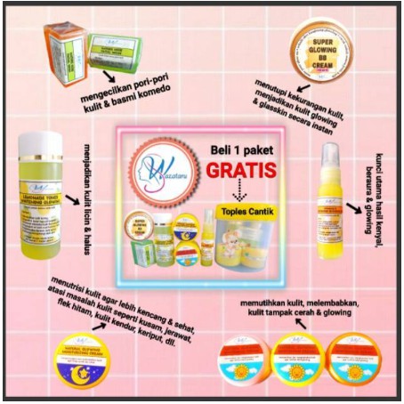 SKINCARE MURAH ORIGINAL BPOM/Wazataru Skincare Pembelian Ecer - Skincare Glowing - Skincare herbal