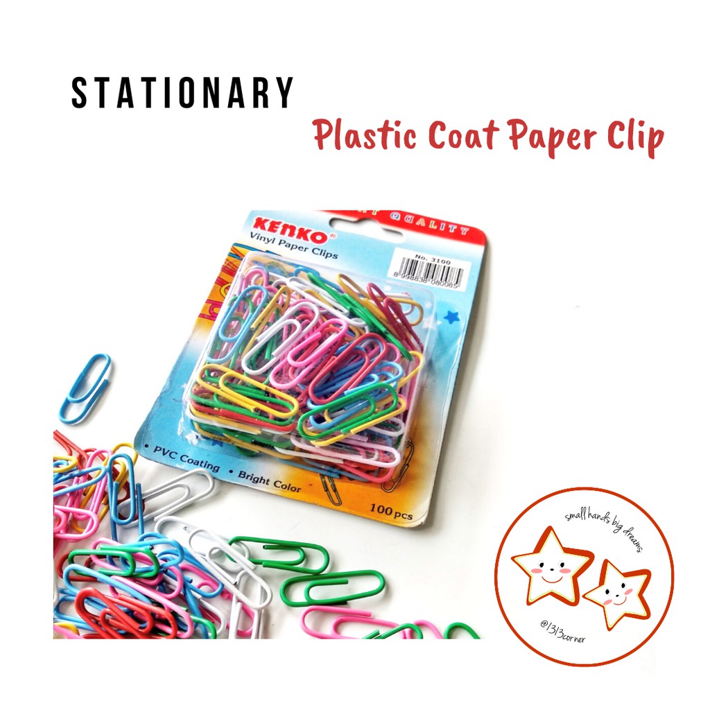 

Klip Kecil Warna Warni/ Kenko Vinyl Paper Clip