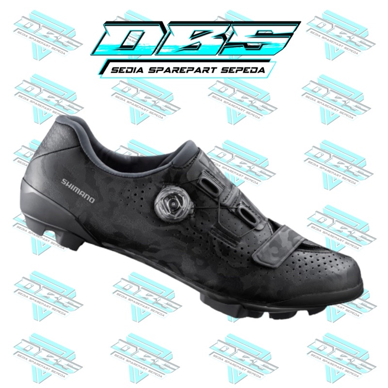 SHOES SHIMANO SH-RX800 BLACK WIDE SEPATU CLEAT MTB XC CARBON RX8 XC800