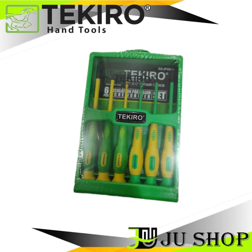 TEKIRO obeng listrik set 6pcs insulation precision screwdriver ORIGINAL