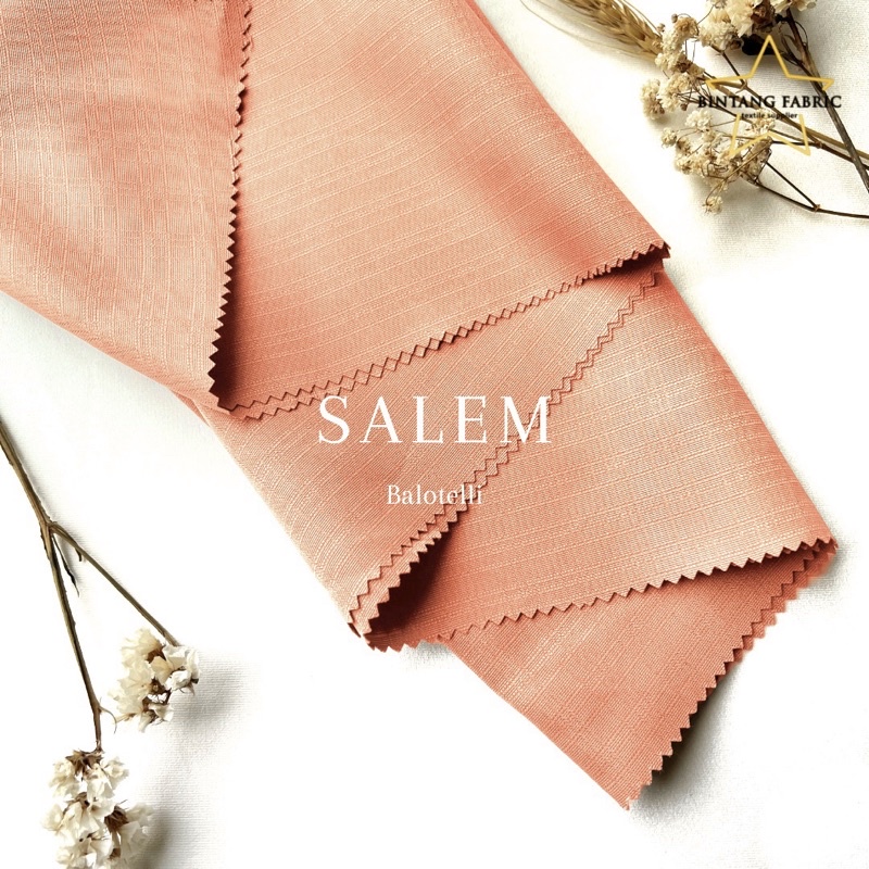 Bahan Bintang Fabric Kain Baloteli Polosan 1 meter-Salem
