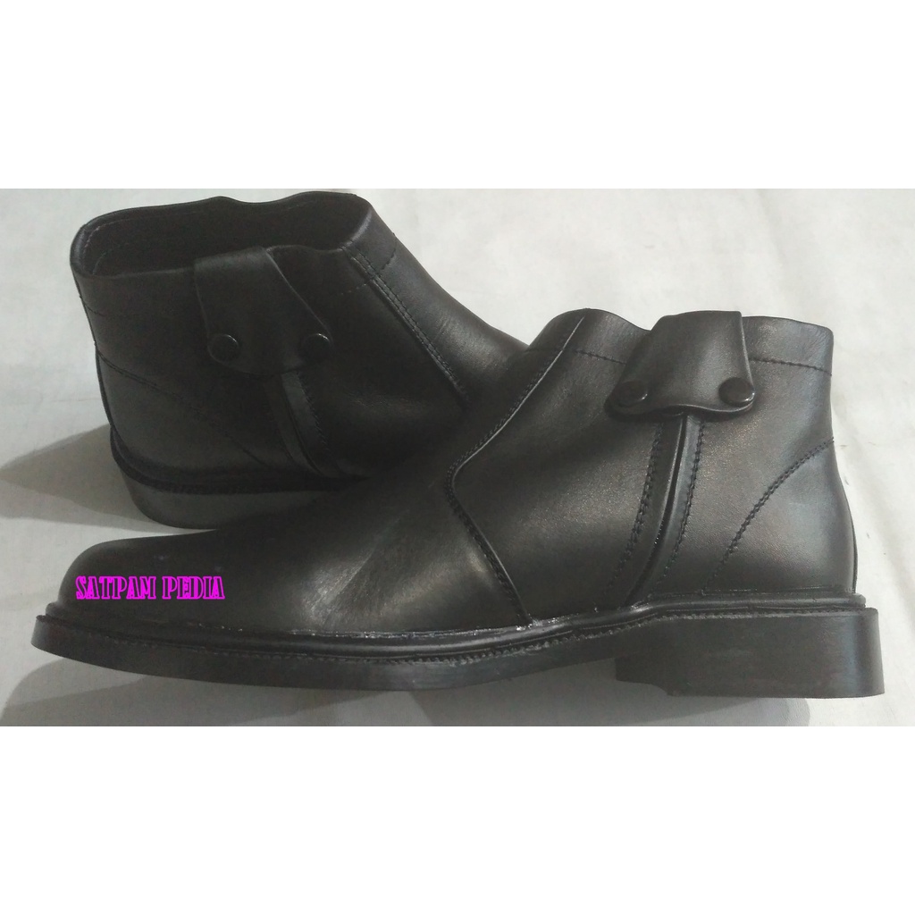 Sepatu PDH Ritsleting Matte - Sepatu Kulit Ritsleting Matte