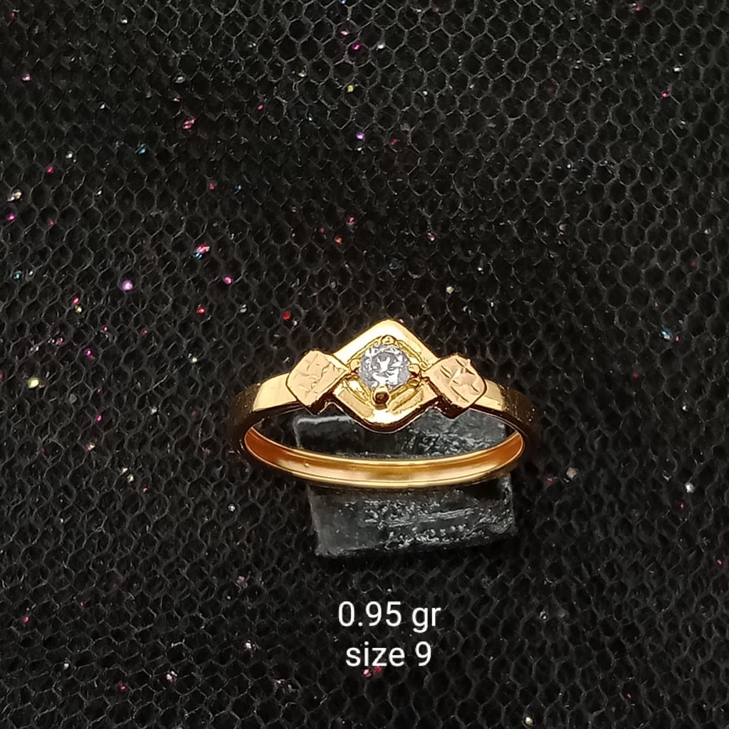 Cincin Emas 17K - 0.95 gr Kadar 750 - 51