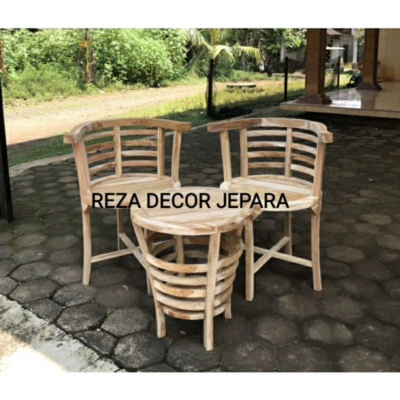 kursi teras cantik jati / kursi teras jati / kursi teras minimalis jati / kursi teras murah