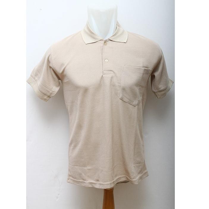 NEW Kaos kerah Polo shirt bersaku/kantong POLOS , bahan Lacoste Pique (PE) ❥