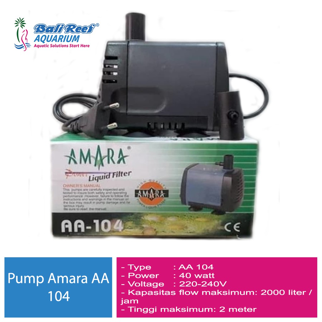 Amara AA 104 Pompa Celup Aquarium Amara