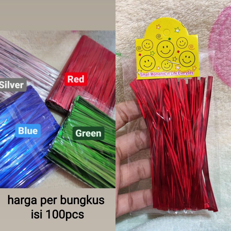 

100pcs twist tie 10cm / pengikat kado / pengikat hadiah