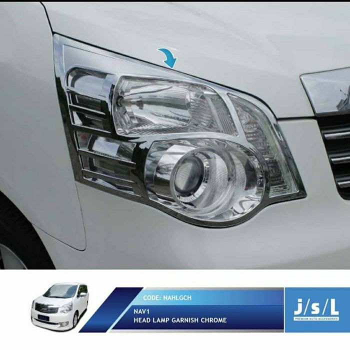 GARNISH HEAD LAMP NAV 1/GARNISH DEPAN LAMP NAV 1 CROME JSL