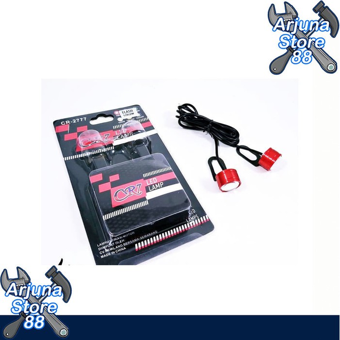 Lampu Mata Elang Led Drl Eagle Eyes Merah Kedap Kedip Variasi Motor