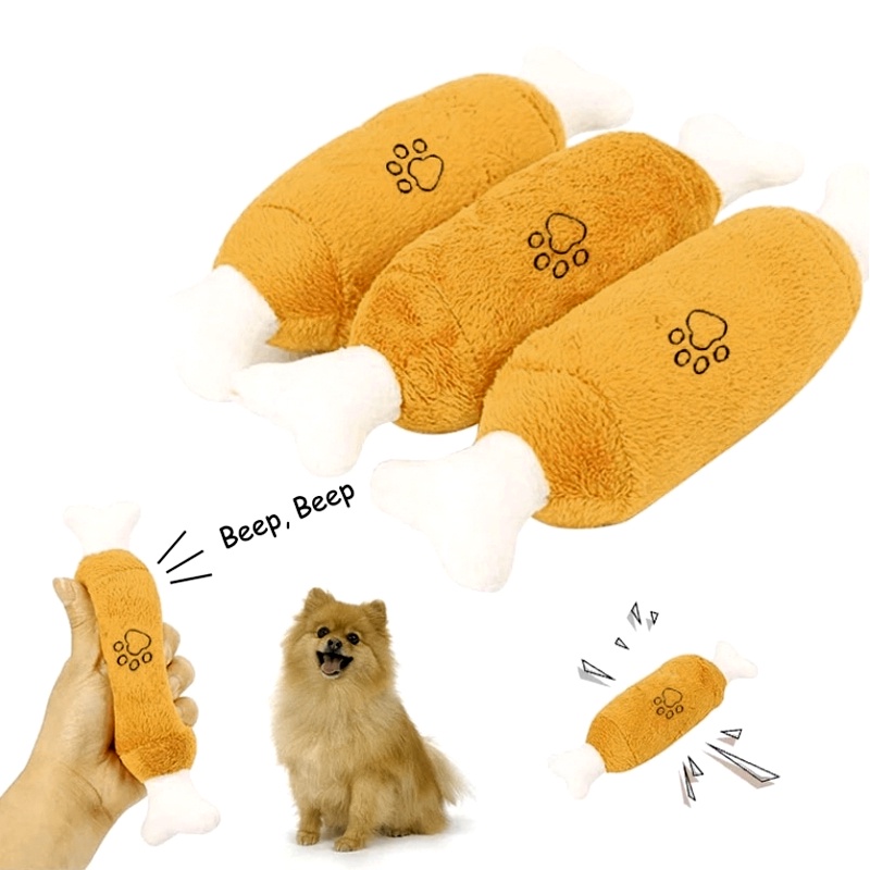 Mainan Kucing Kartun Bahan Plush Plush Kunyah Interaktif Mainan Bola Boneka Gigitan Anjing Kucing