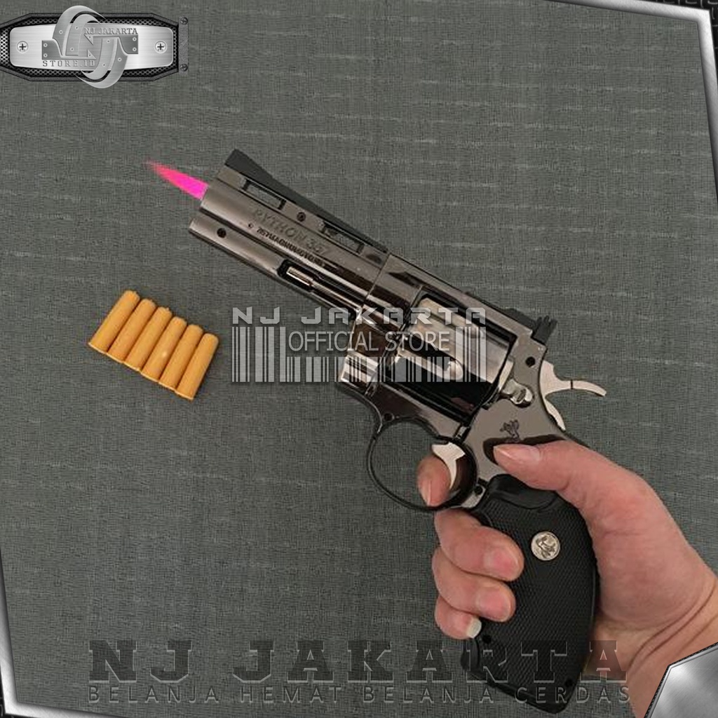 Murah Banget!! KOREK API PISTOL MANCIS LIGHTER FREE STAND PAJANGAN 357-1