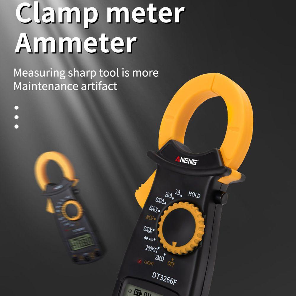 POPULAR Populer Digital Clamp Meter Presisi Tinggi Dengan Buzzer AC/DC Tegangan NCV Resistance Diode Tester Tester Arus Listrik Tester