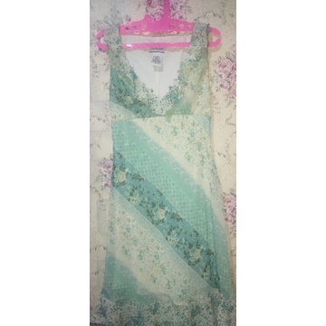 Pl dress sifon mint bunga