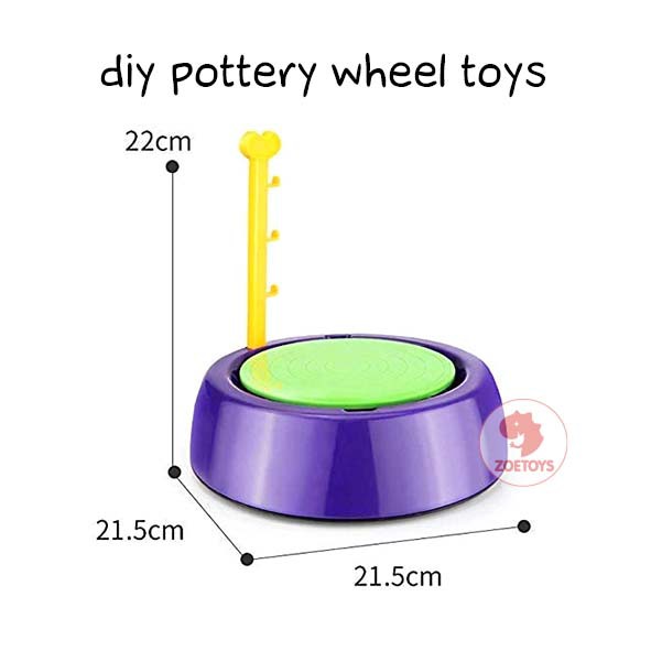 Zoetoys DIY Pottery Wheel Toys | Kerajinan Tangan Tanah Liat Clay | Mainan Edukasi Anak | Cari Kado Natal