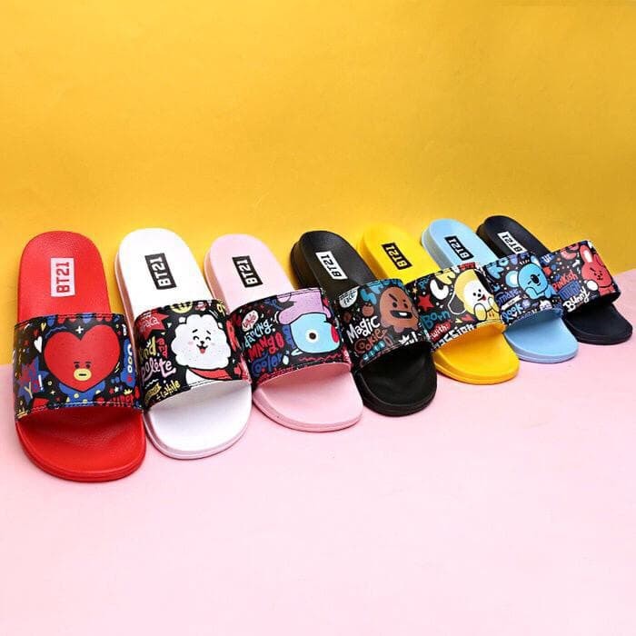 OFFICIAL BT21 CHARACTER SLIPPER PATTERN SENDAL KOREA BTS BABY
