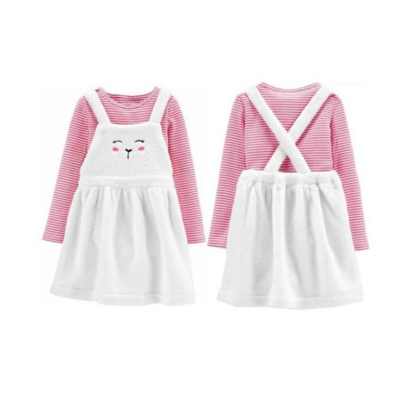 Overall anak perempuan/ overall anak warna putih (tanpa inner hanya outer)