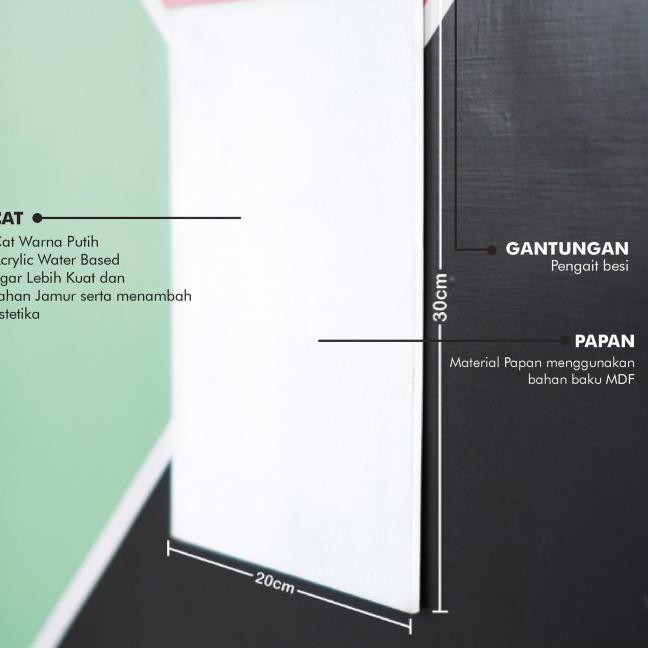 ♧ Home decor pajangan dinding rumah lafadz Allah Muhammad - L71 Pink ✥