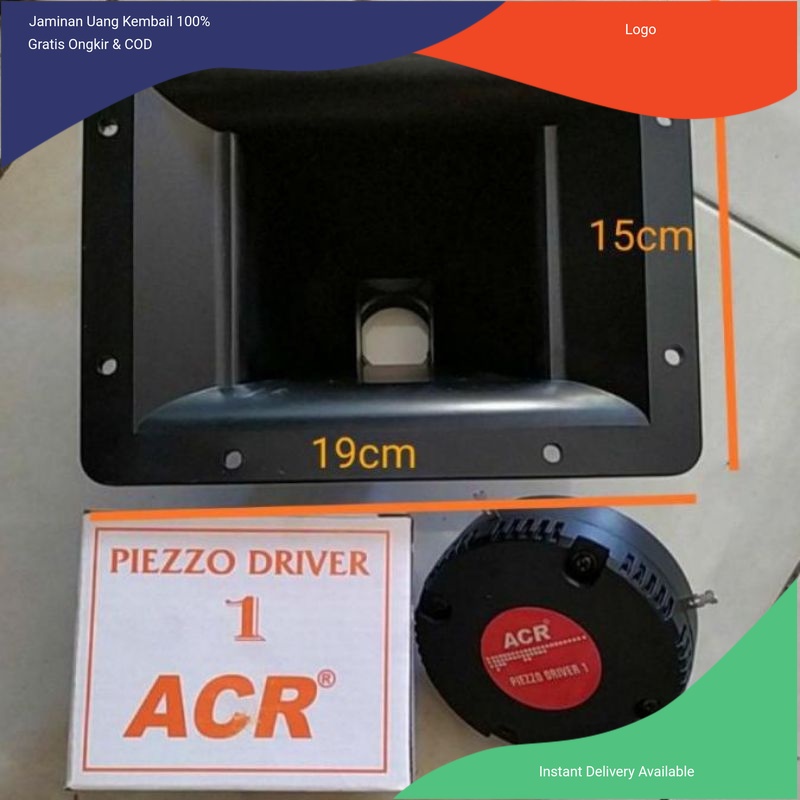 

Paket Driver tweeter Acr Piezo dan Horn Corong 15x19cm