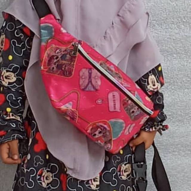 waistbag anak karakter lol/tas pinggang anak/selempang anak/grosir tas anak/tas anak waistbag murah