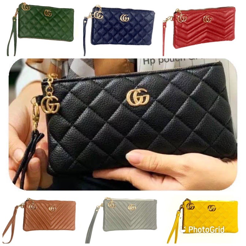 Dompet hp GC bordir 2 Ruang 4 card / dompet kartu / dompet wanita