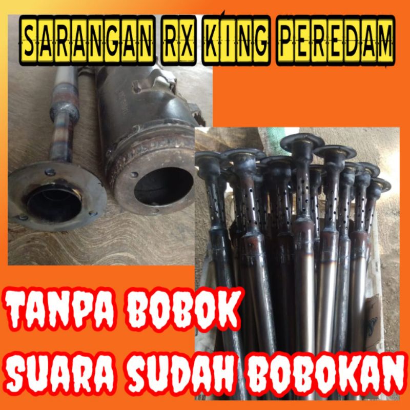 tanpa bobok sarangan saringan knalpot rx king peredam pnp original tanpa bobok