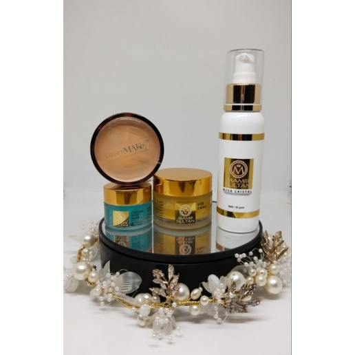 VIRAL  Mamiii Sultan Paket Skincare Spa Emas Busa Cristal sleep mask kilat emas