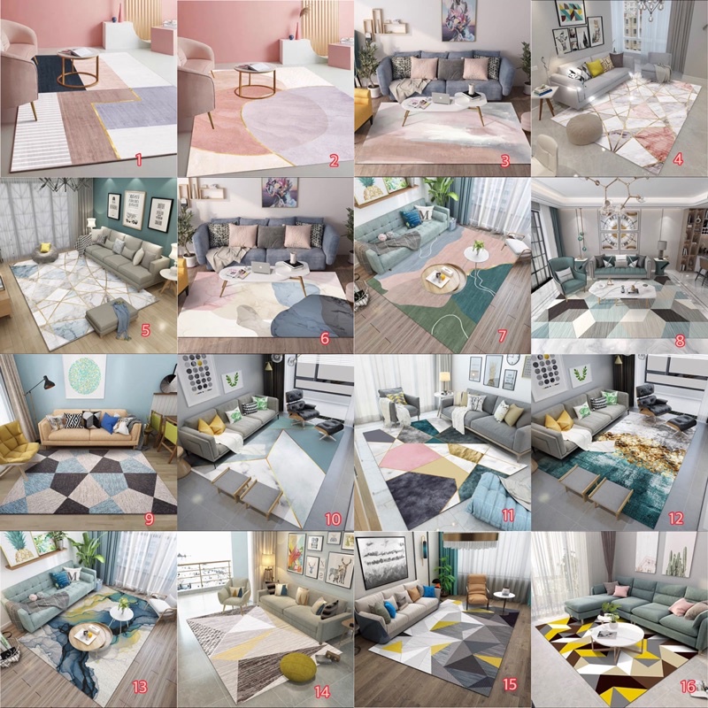 CUCI GUDANG karpet motif abstrak 80cm X 160cm