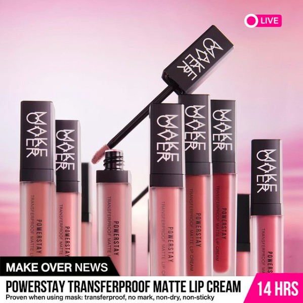 MAKE OVER Powerstay Transferproof Matte Lip cream