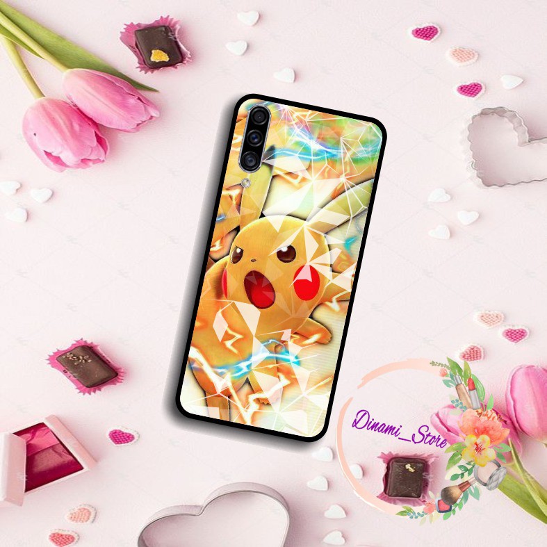 softcase diamond PIKACHU Oppo A3s A1k A5 A9 2020 A7 F9 A5s A31 A52 a53 A92 A37 A57 A59 A71  DST596