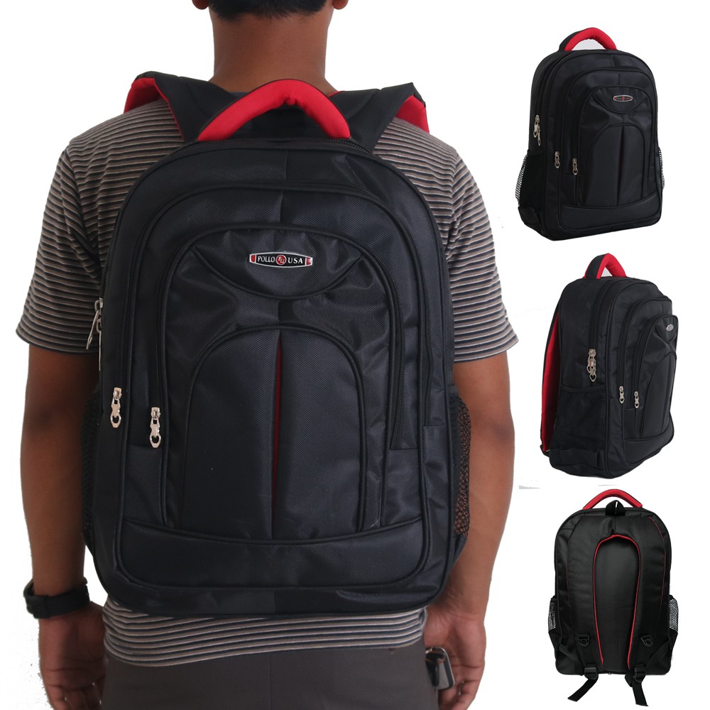 Tas Ransel Laptop Polo King Backpack  - Tas Bisnis Kerja Kuliah Sekolah Instansi Seminar Pria