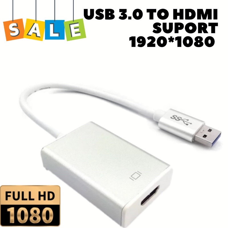 CONVERTER USB 3.0 to HDMI / USB 2.0 to HDMI converter usb3.0 ke HDMI