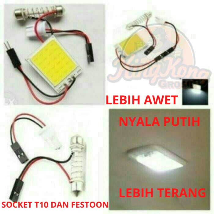 Promo  Dop Lampu Led Kabin Plapon Plafon Mobil Universal 24 Led Warna Putih
