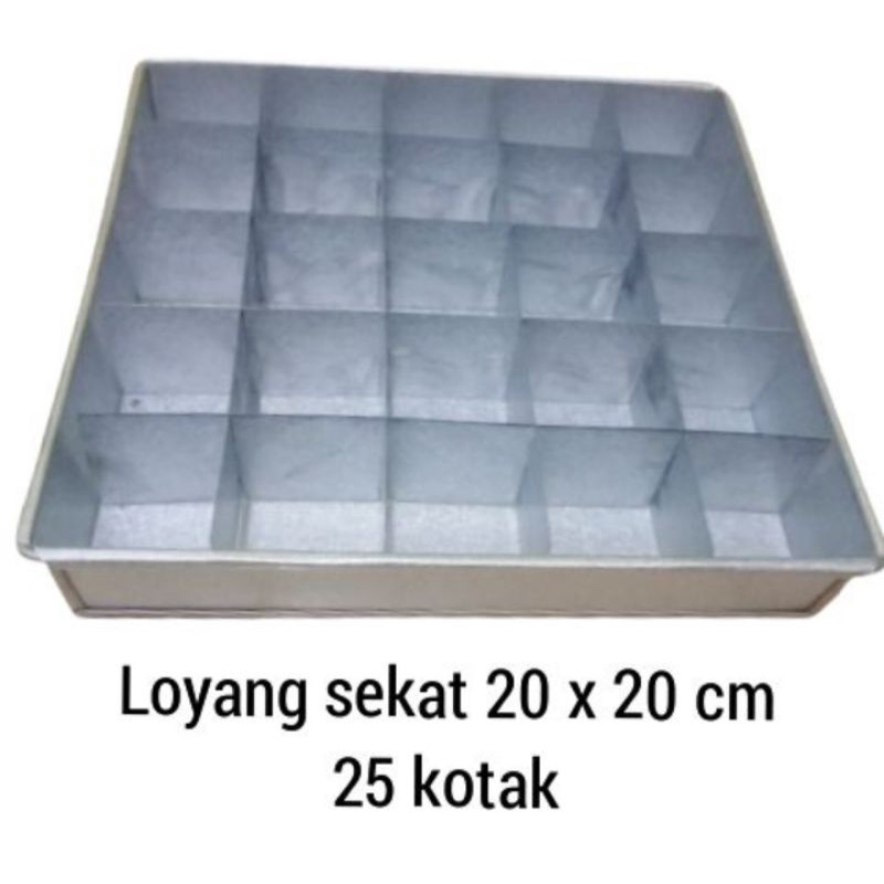 Loyang Sekat 20x20 cm/loyang Sekat brownies