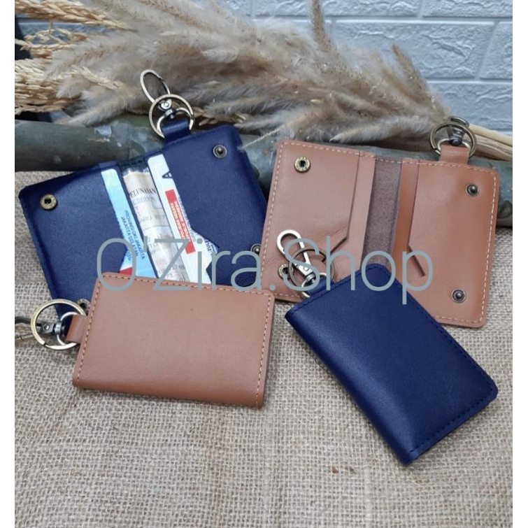 Dompet Kunci STNK Kulit Asli Dompet Kunci Mobil Motor Dompet Gantungan Kunci Bahan Kulit Sapi