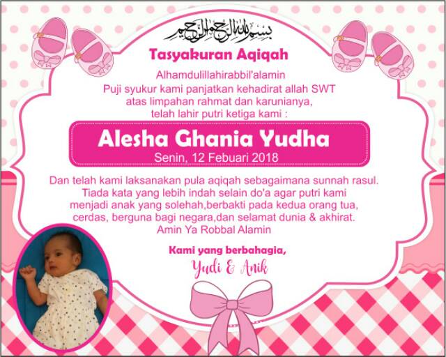 Sticker Aqiqah Sticker Ulang Tahun Sticker Tumpeng Mini Tedhak Siten Baby Shower Kartu Aqiqah Shopee Indonesia