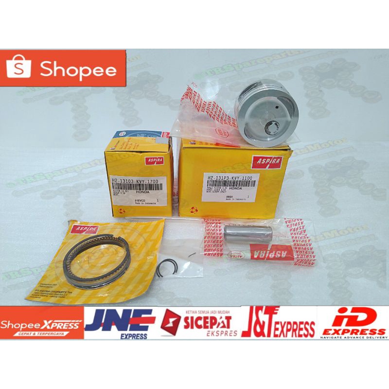 Paket Piston/ paket seher Aspira motor Beat/Scoopy/Spacy (KVY)