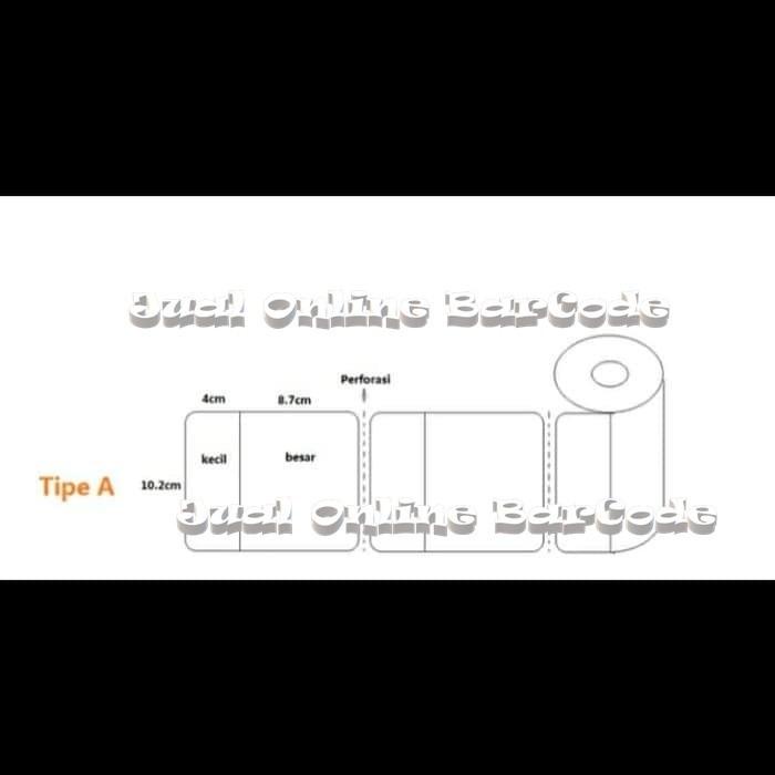 

Kertas Stiker Label Barcode 102*127Mm Agen Jne 102X127 | 102 X 127 Mm