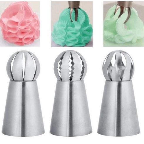 Russian Spherical Ball Icing Piping Nozzles (6pcs)