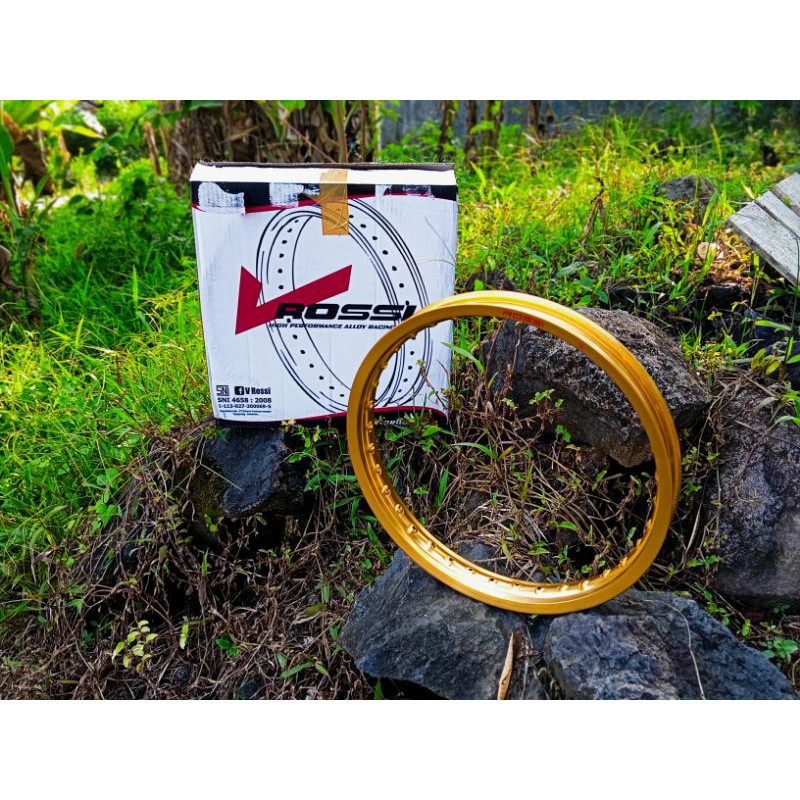 velg pelek veleg velek V Rossi warna gol warna gold ukuran 185 ring 17 185 / 17