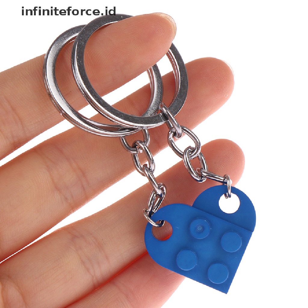 (Infiniteforce.Id) 2pcs Gantungan Kunci Bentuk Hati Untuk Hadiah Ulang Tahun