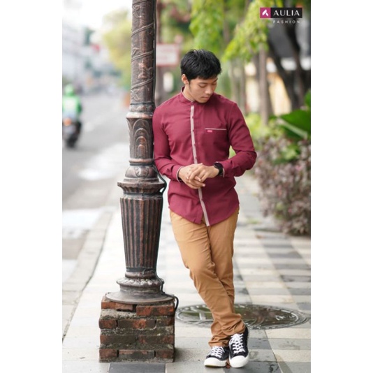 Koko SALMAN MAROON by Aulia Fashion