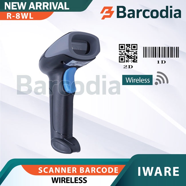 SCANNER BARCODE USB WIRELESS 2D IWARE R-8WL BARCODE SCANNER 2D WIRELESS