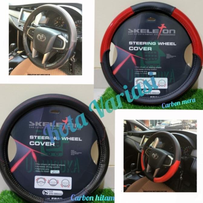 Sarung stir mobil ALL NEW RUSH TERIOS 2018 Cover Stir Mobil Carbon